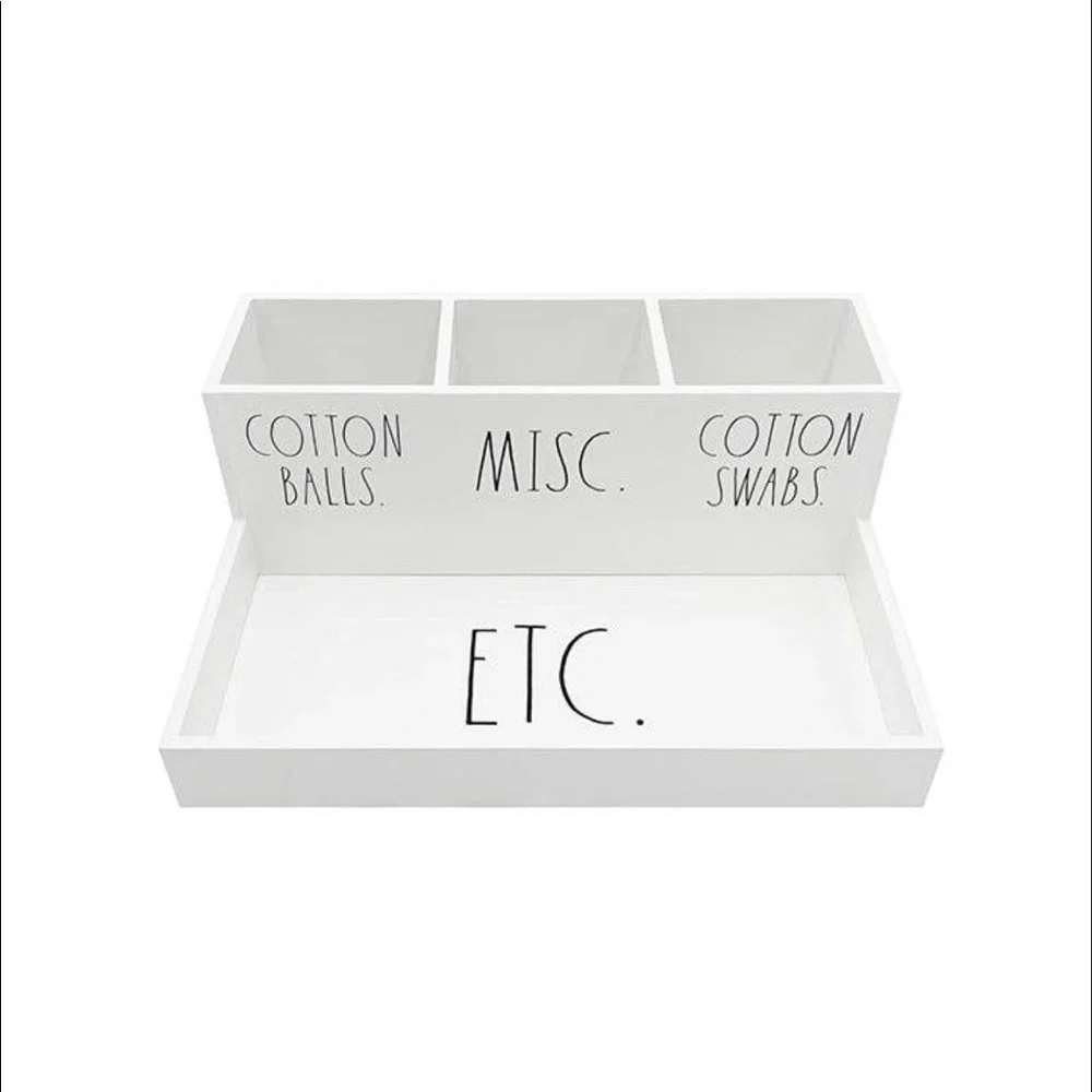 Rae Dunn 4 section Cosmetic Organizer NIB